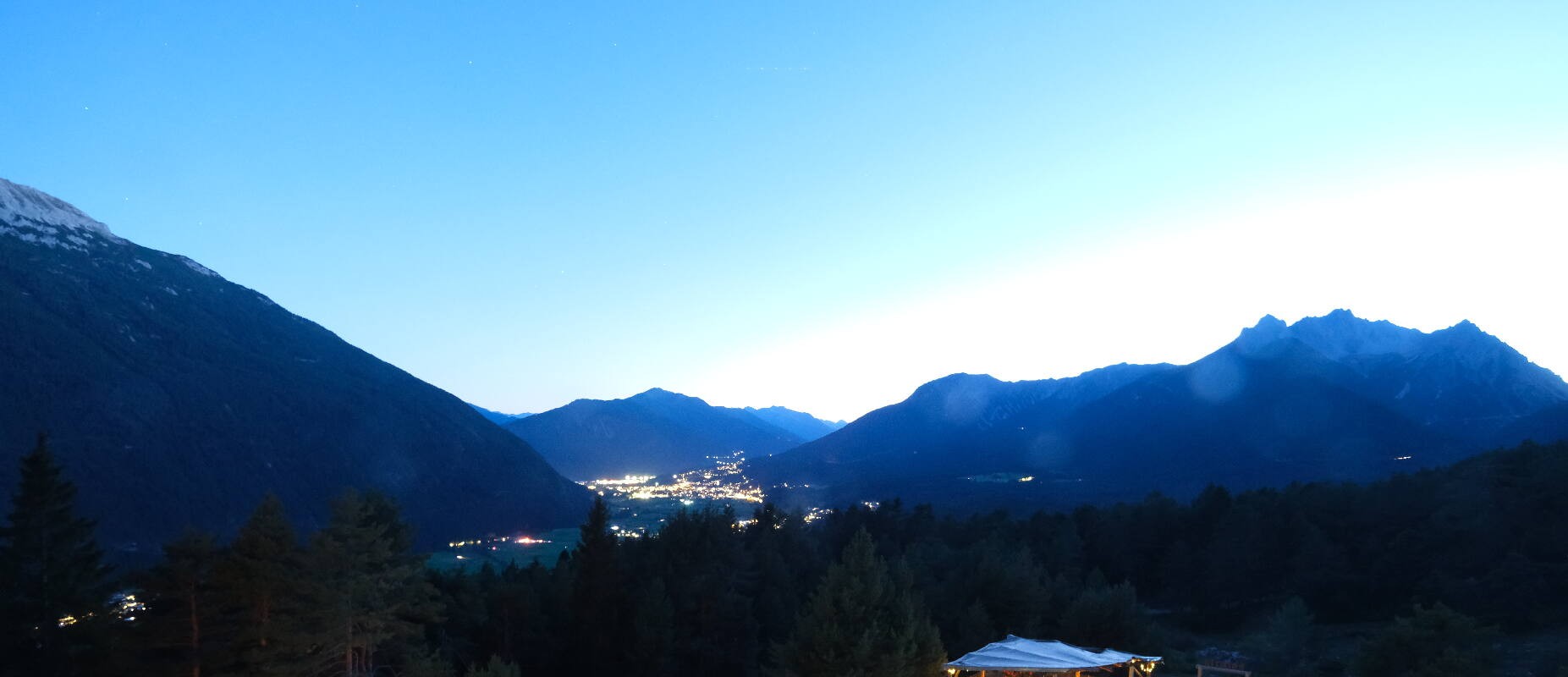 Archiv Foto Webcam Tarrenz - Blick vom Kappakreuz auf Imst