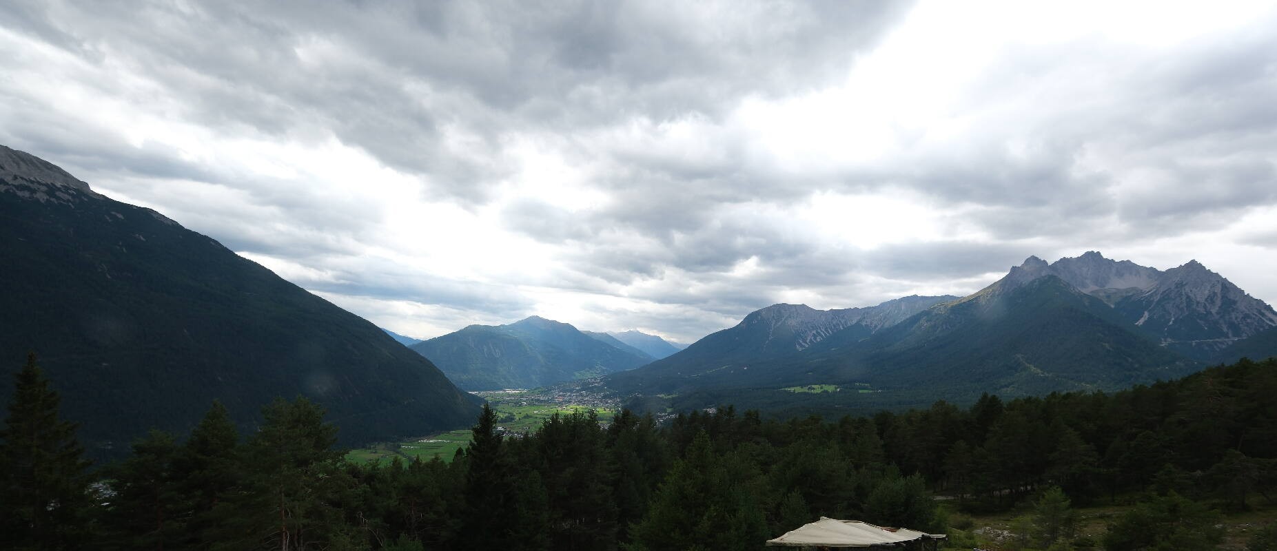 Archiv Foto Webcam Tarrenz - Blick vom Kappakreuz auf Imst