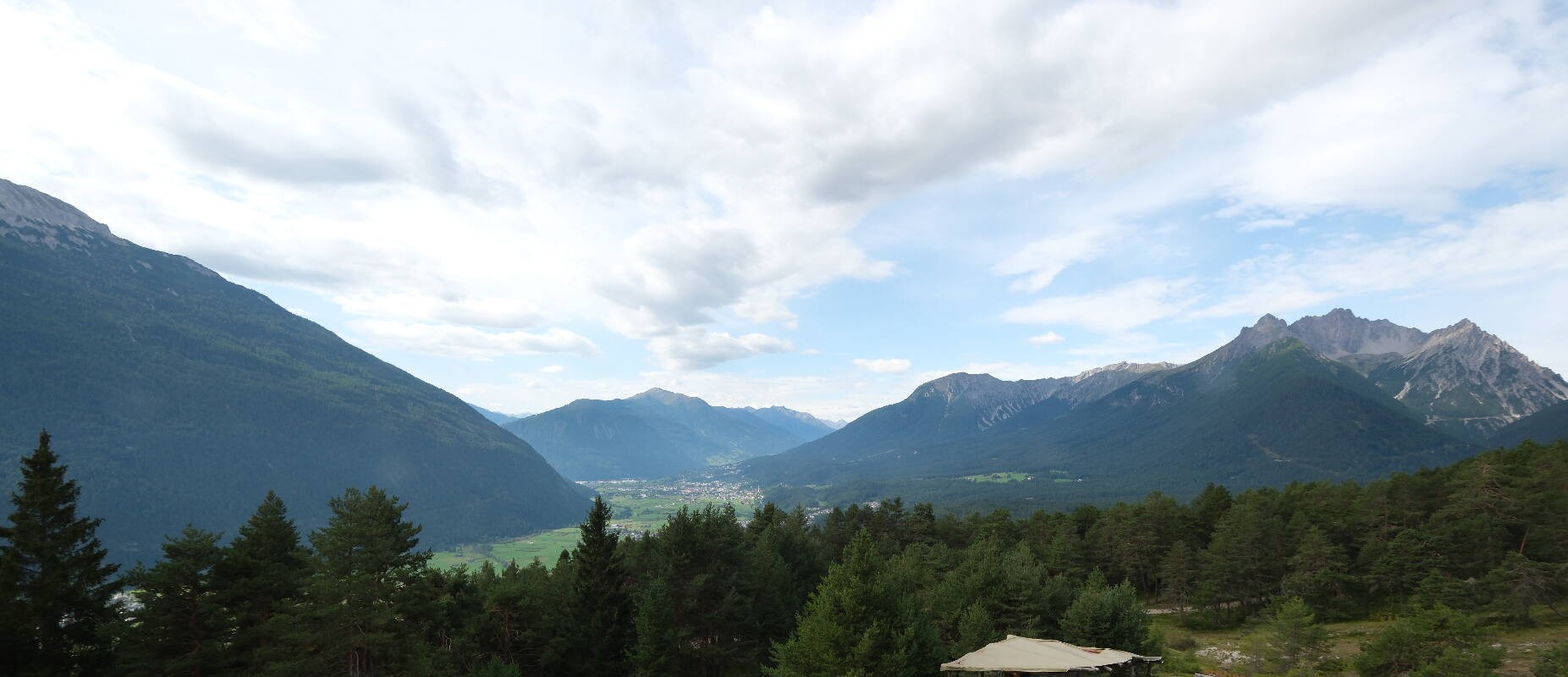 Archiv Foto Webcam Tarrenz - Blick vom Kappakreuz auf Imst