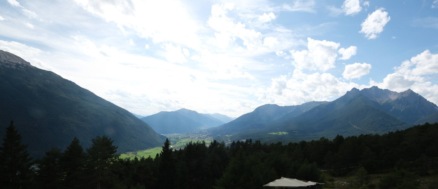 Archiv Foto Webcam Tarrenz - Blick vom Kappakreuz auf Imst