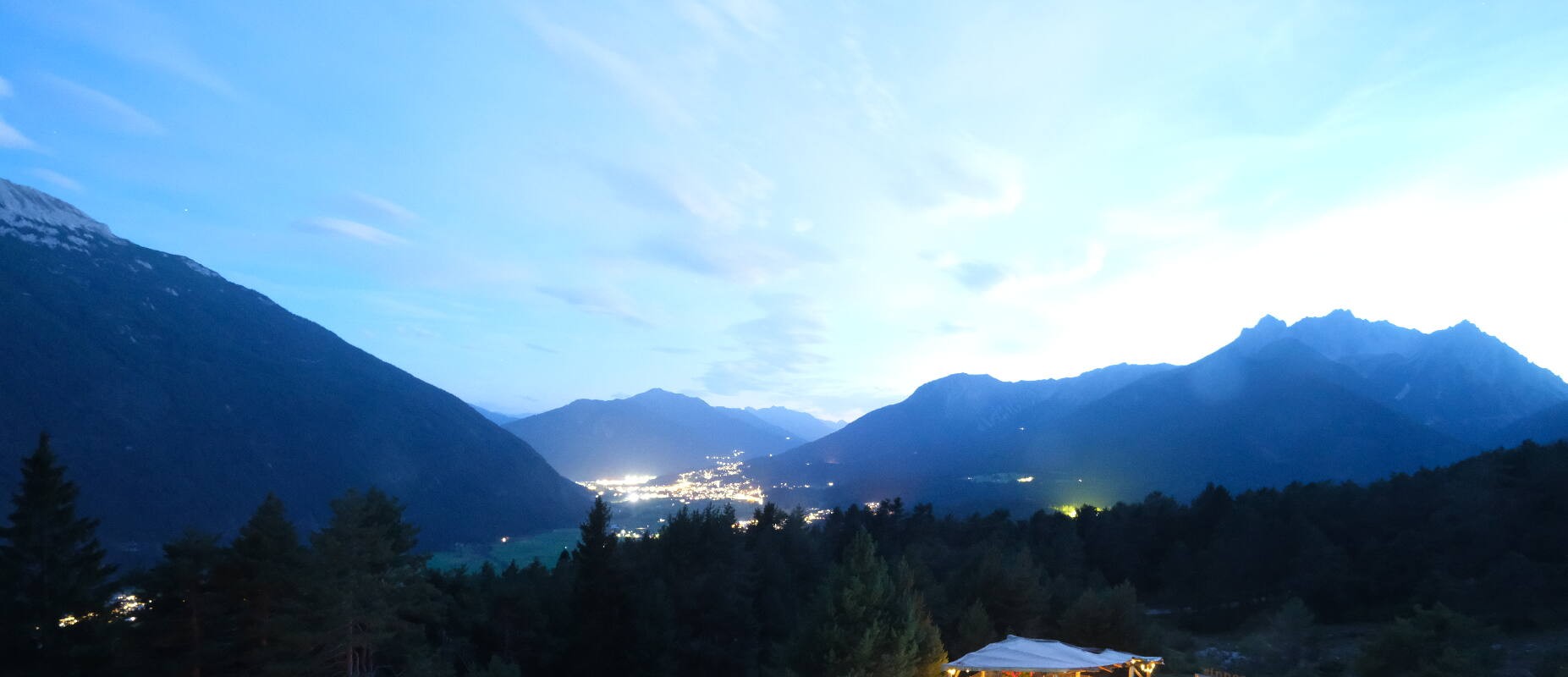Archiv Foto Webcam Tarrenz - Blick vom Kappakreuz auf Imst