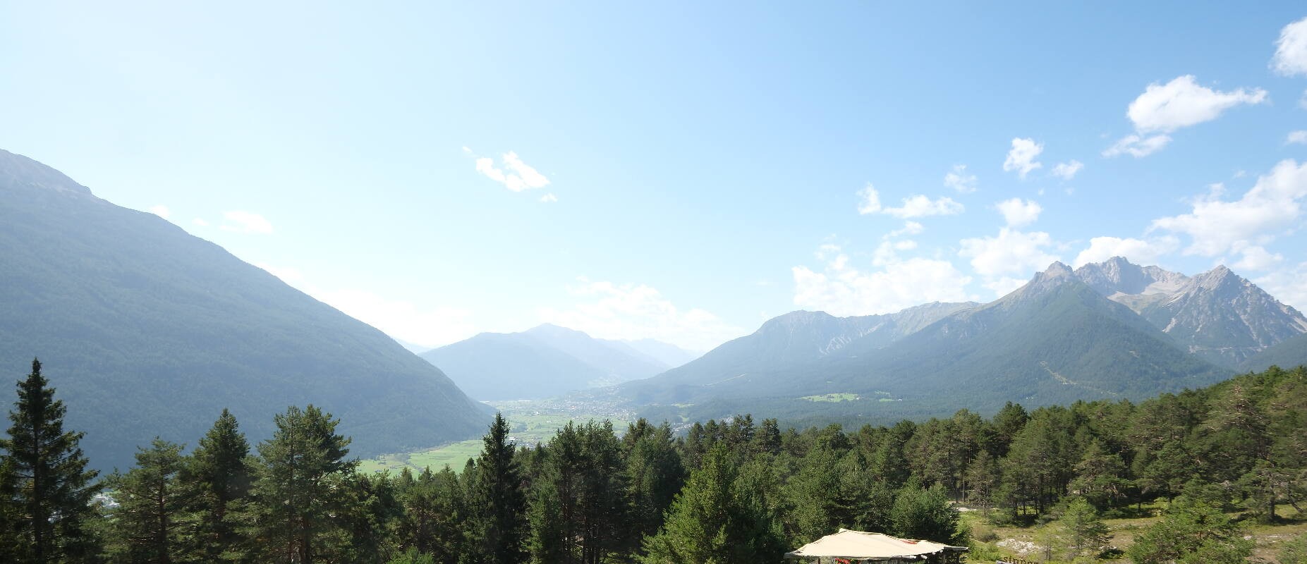 Archiv Foto Webcam Tarrenz - Blick vom Kappakreuz auf Imst
