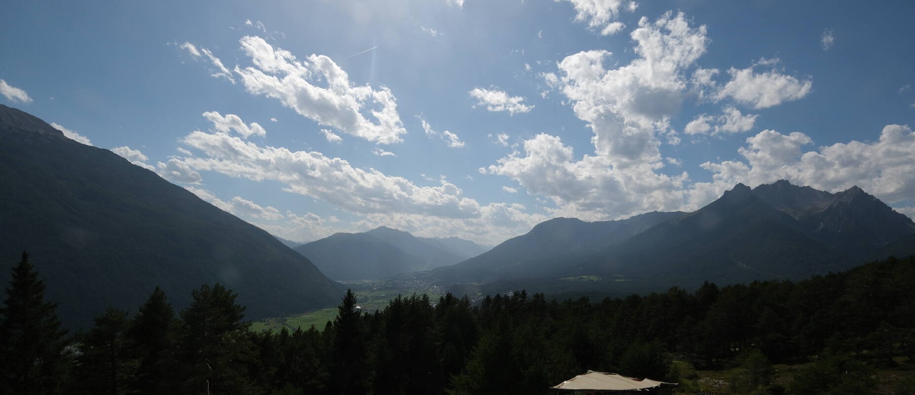 Archiv Foto Webcam Tarrenz - Blick vom Kappakreuz auf Imst