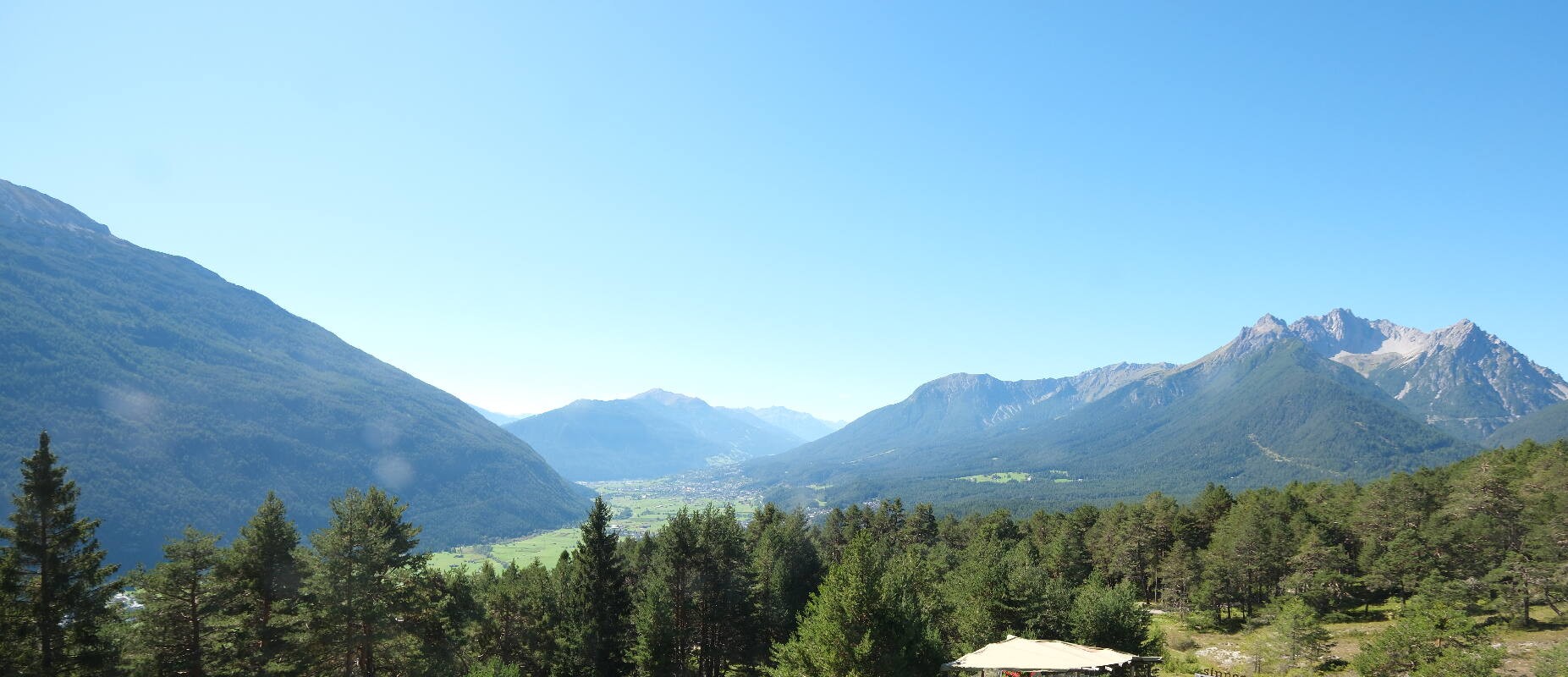Archiv Foto Webcam Tarrenz - Blick vom Kappakreuz auf Imst