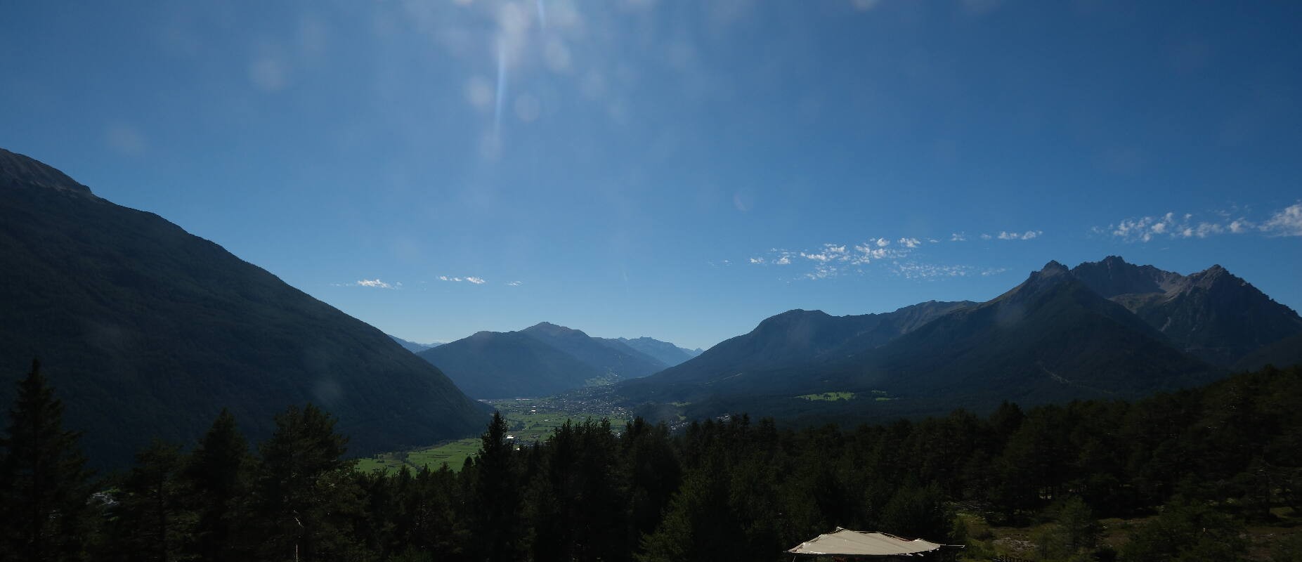 Archiv Foto Webcam Tarrenz - Blick vom Kappakreuz auf Imst
