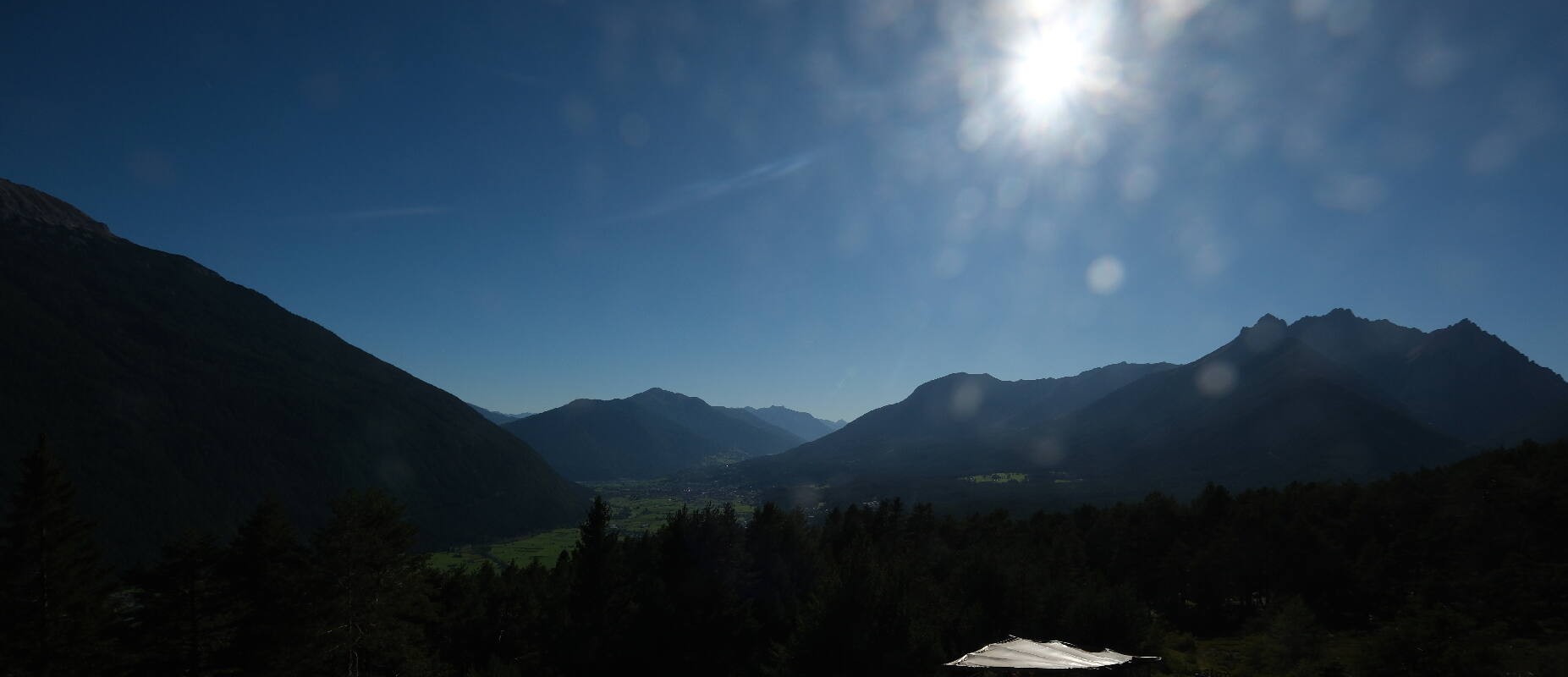 Archiv Foto Webcam Tarrenz - Blick vom Kappakreuz auf Imst