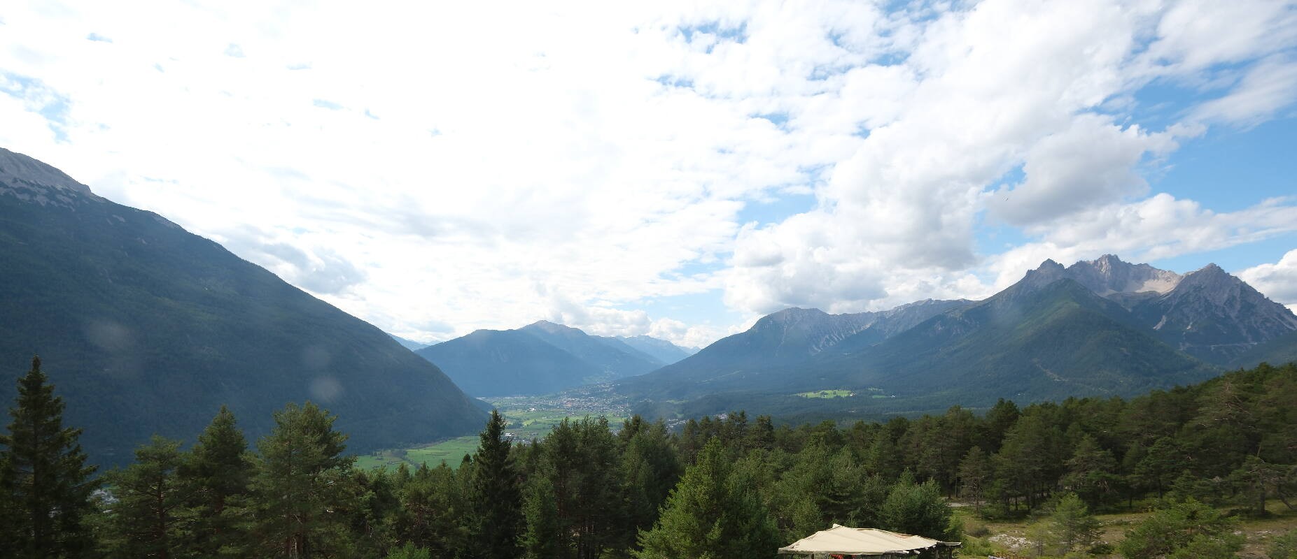 Archiv Foto Webcam Tarrenz - Blick vom Kappakreuz auf Imst