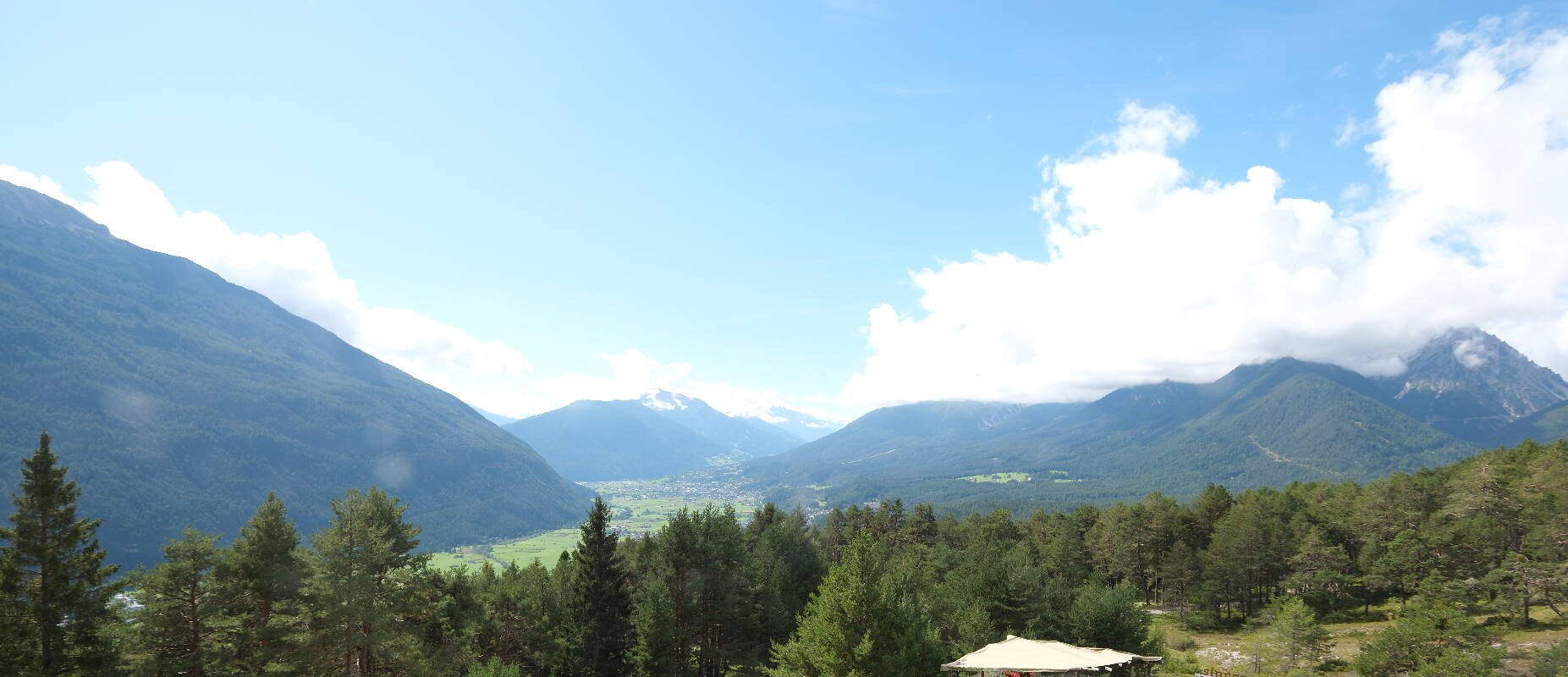 Archiv Foto Webcam Tarrenz - Blick vom Kappakreuz auf Imst