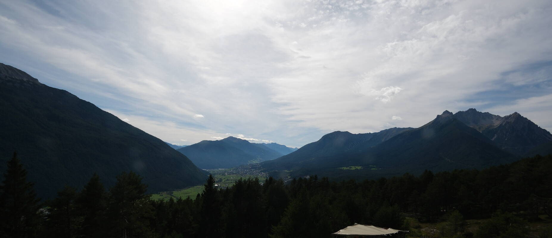 Archived image Webcam Tarrenz - View from Kappakreuz to Imst