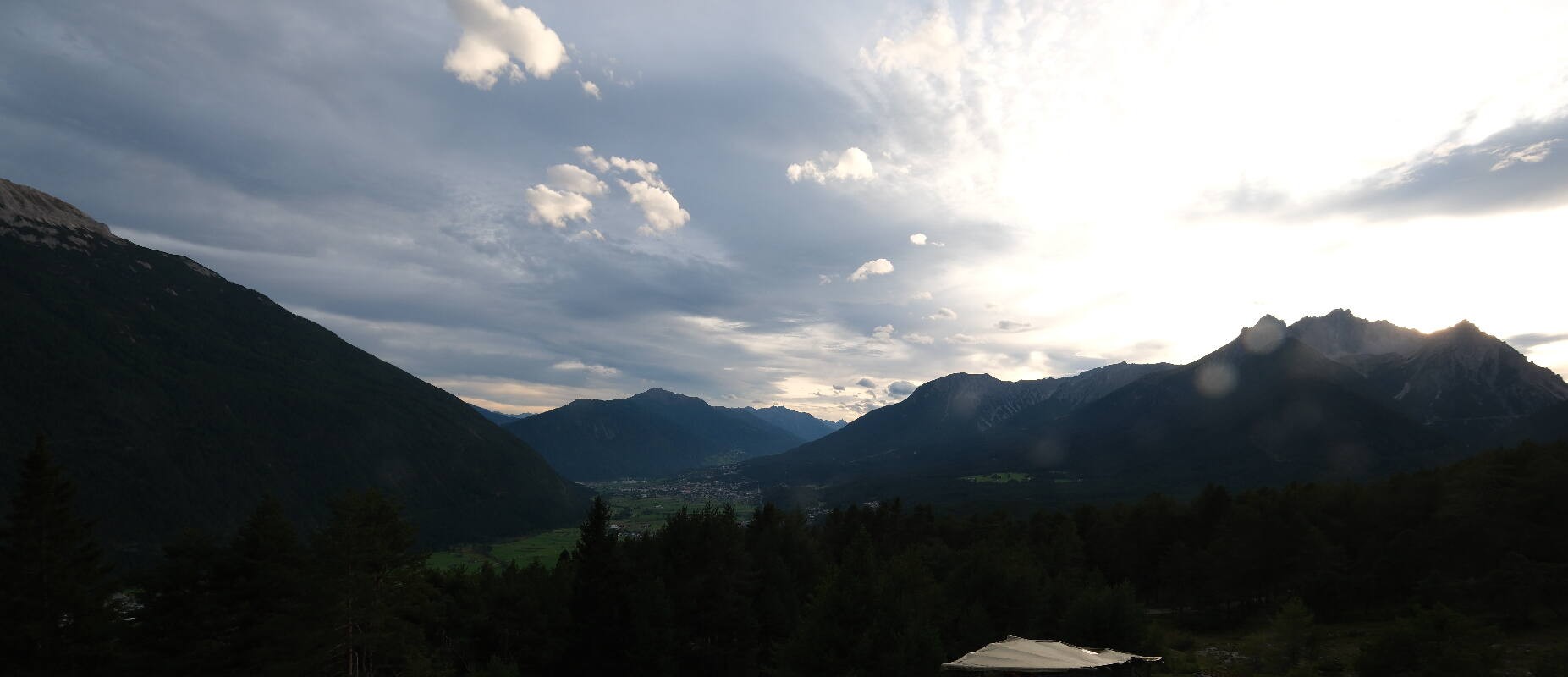 Archived image Webcam Tarrenz - View from Kappakreuz to Imst