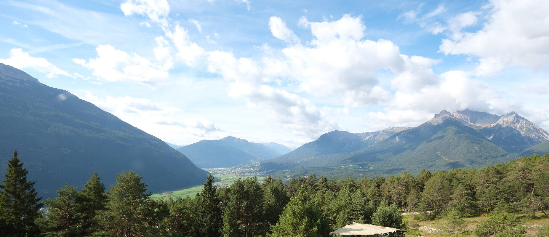 Archiv Foto Webcam Tarrenz - Blick vom Kappakreuz auf Imst