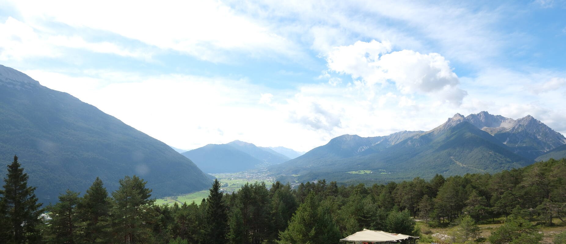 Archiv Foto Webcam Tarrenz - Blick vom Kappakreuz auf Imst