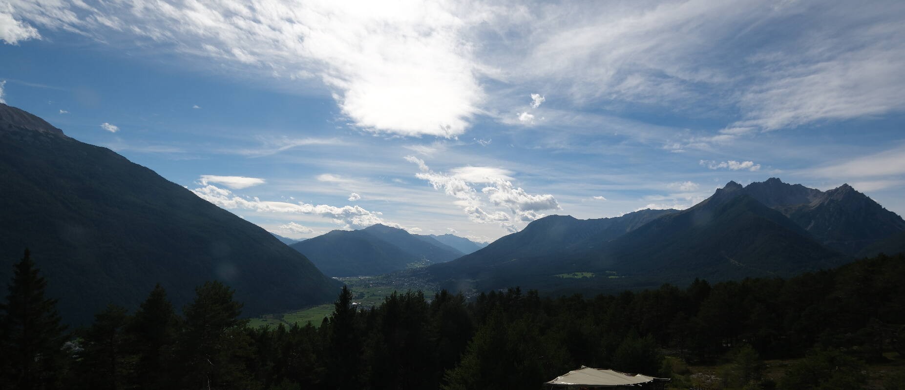 Archiv Foto Webcam Tarrenz - Blick vom Kappakreuz auf Imst