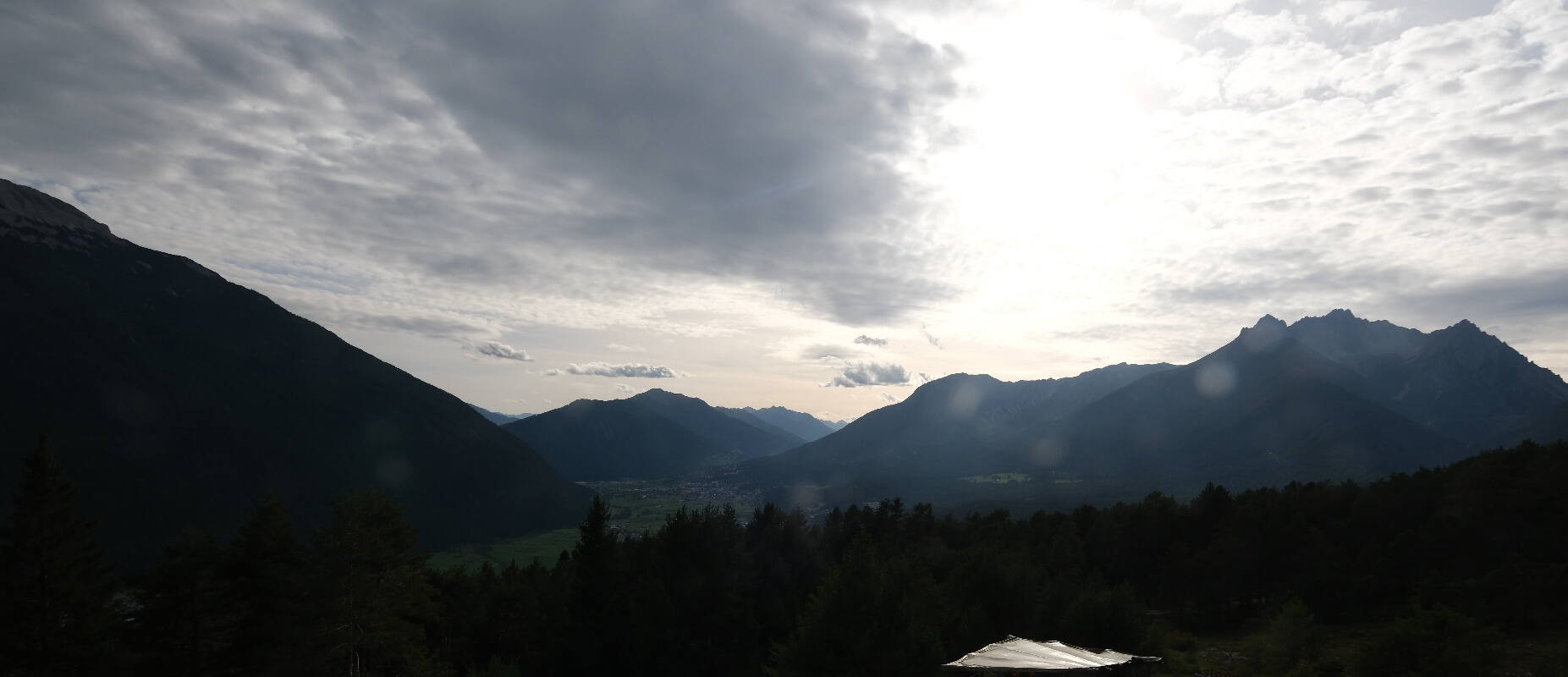 Archiv Foto Webcam Tarrenz - Blick vom Kappakreuz auf Imst