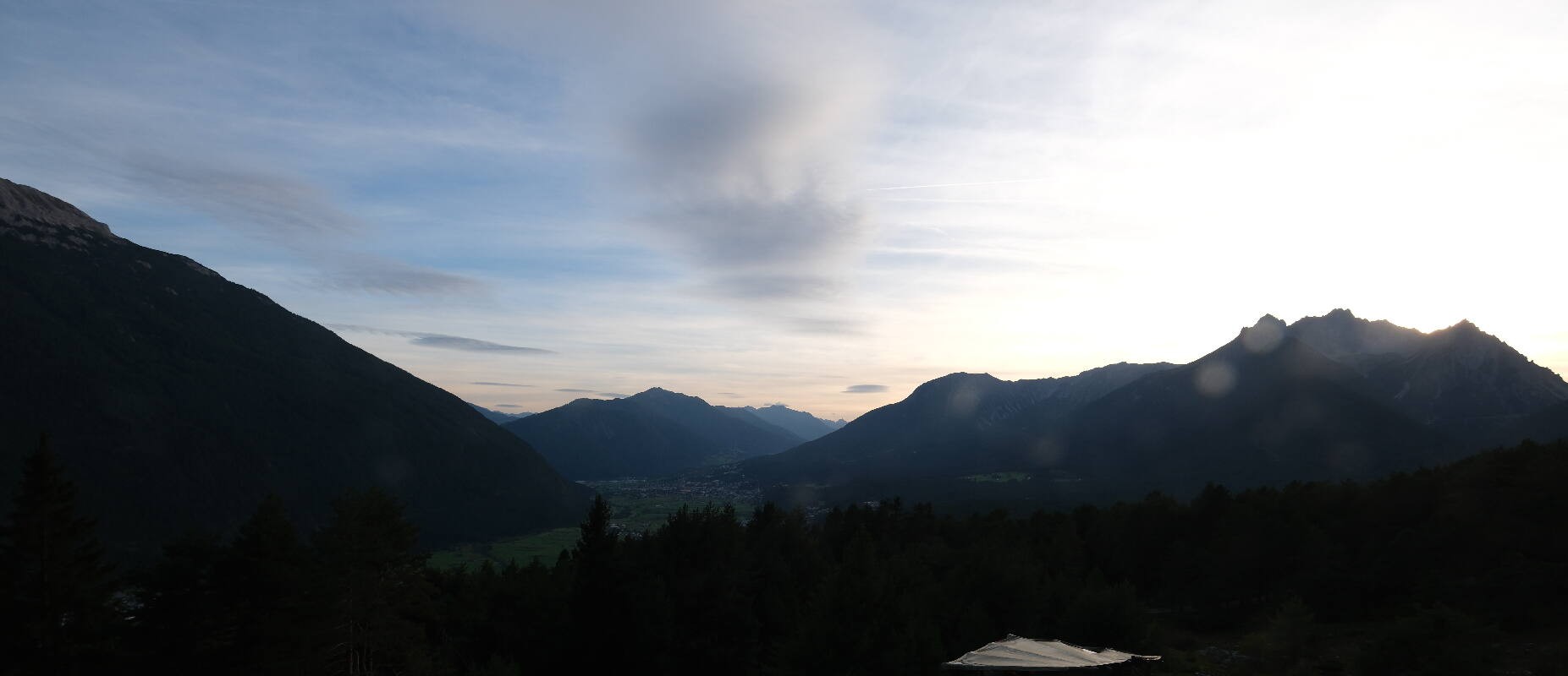 Archiv Foto Webcam Tarrenz - Blick vom Kappakreuz auf Imst