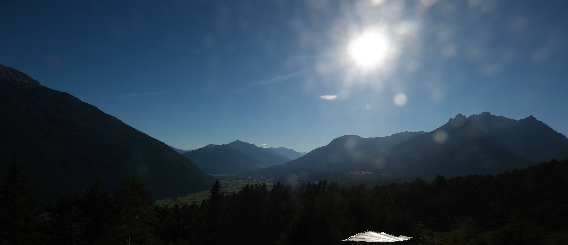 Archiv Foto Webcam Tarrenz - Blick vom Kappakreuz auf Imst