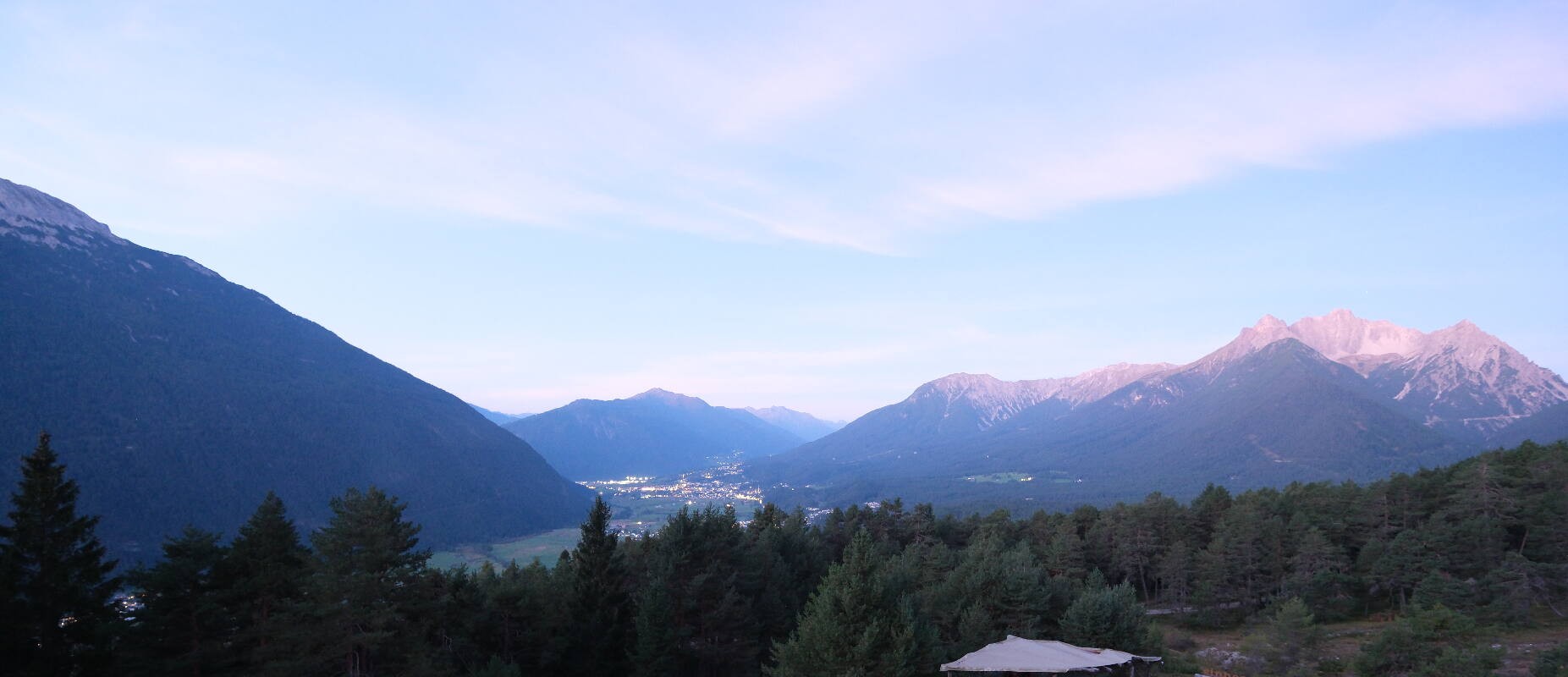 Archiv Foto Webcam Tarrenz - Blick vom Kappakreuz auf Imst
