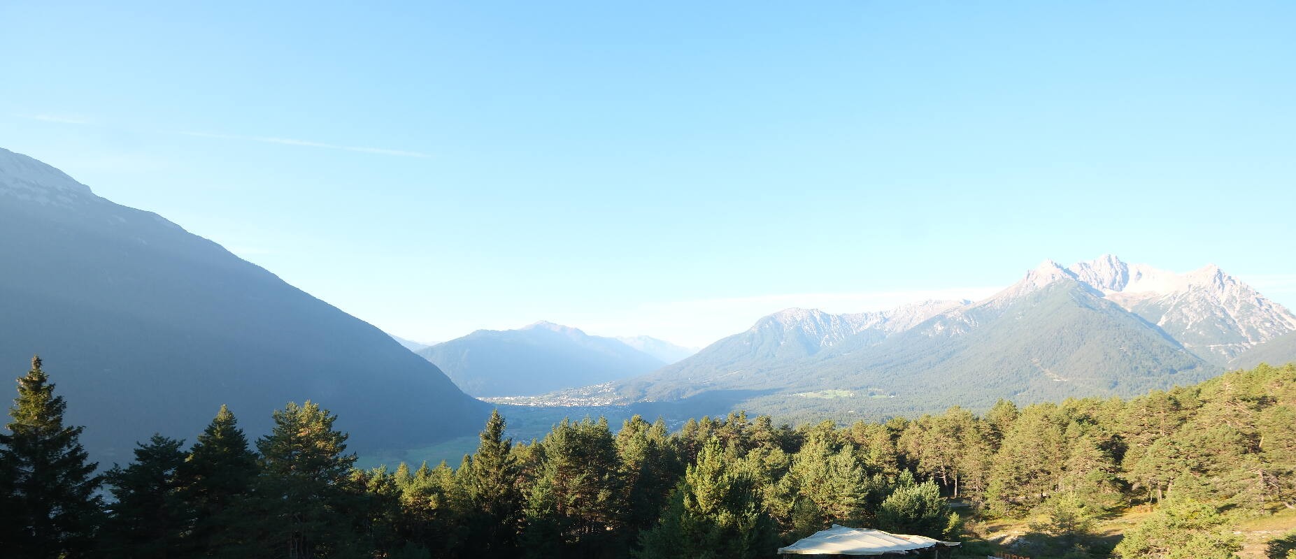 Archiv Foto Webcam Tarrenz - Blick vom Kappakreuz auf Imst