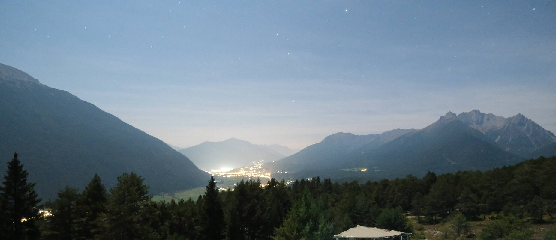 Archiv Foto Webcam Tarrenz - Blick vom Kappakreuz auf Imst