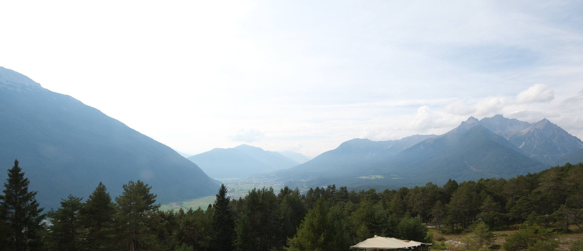 Archiv Foto Webcam Tarrenz - Blick vom Kappakreuz auf Imst
