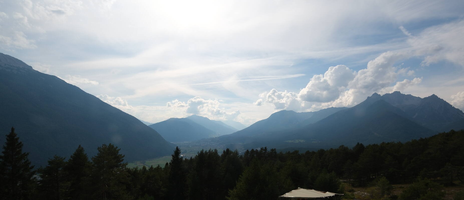 Archiv Foto Webcam Tarrenz - Blick vom Kappakreuz auf Imst