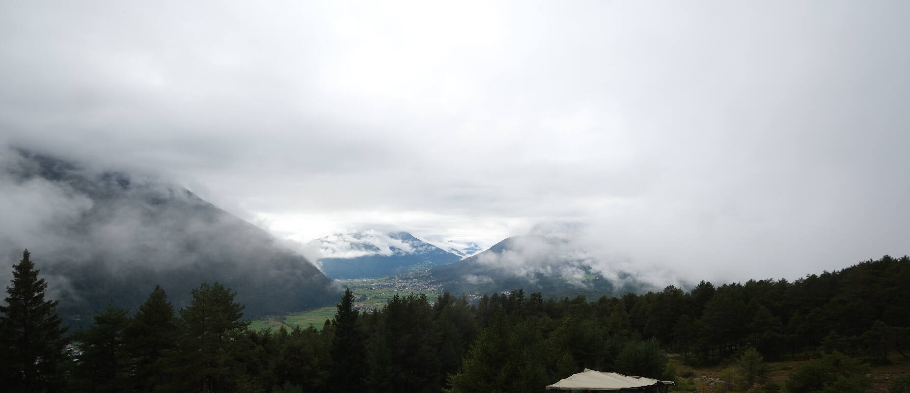 Archiv Foto Webcam Tarrenz - Blick vom Kappakreuz auf Imst