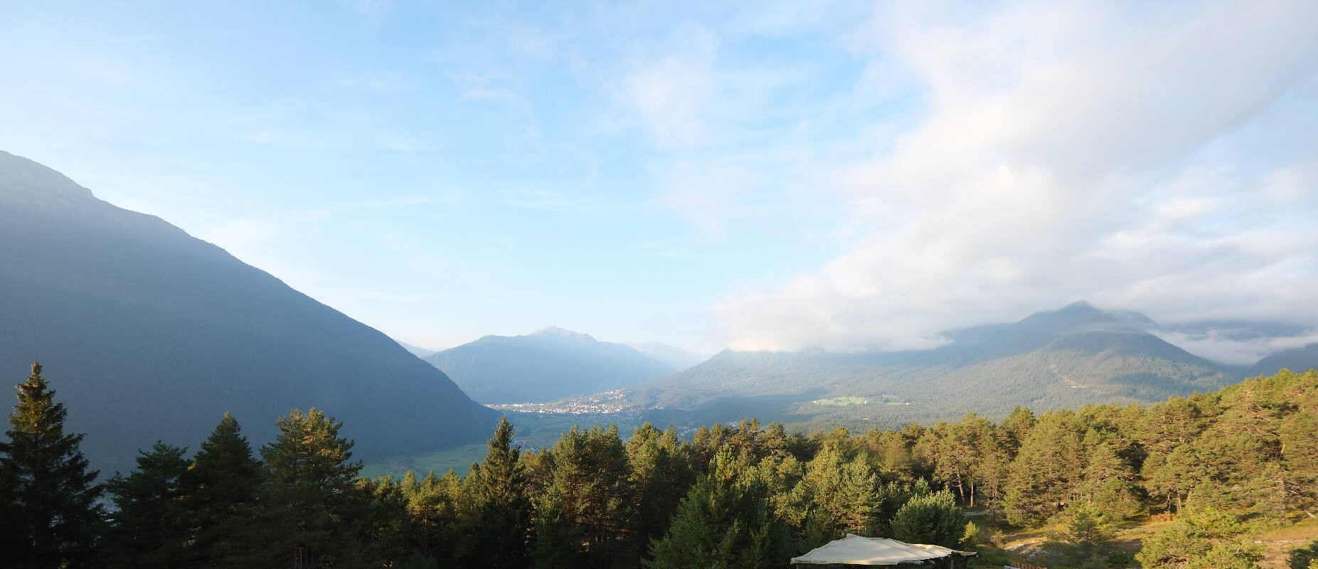 Archiv Foto Webcam Tarrenz - Blick vom Kappakreuz auf Imst