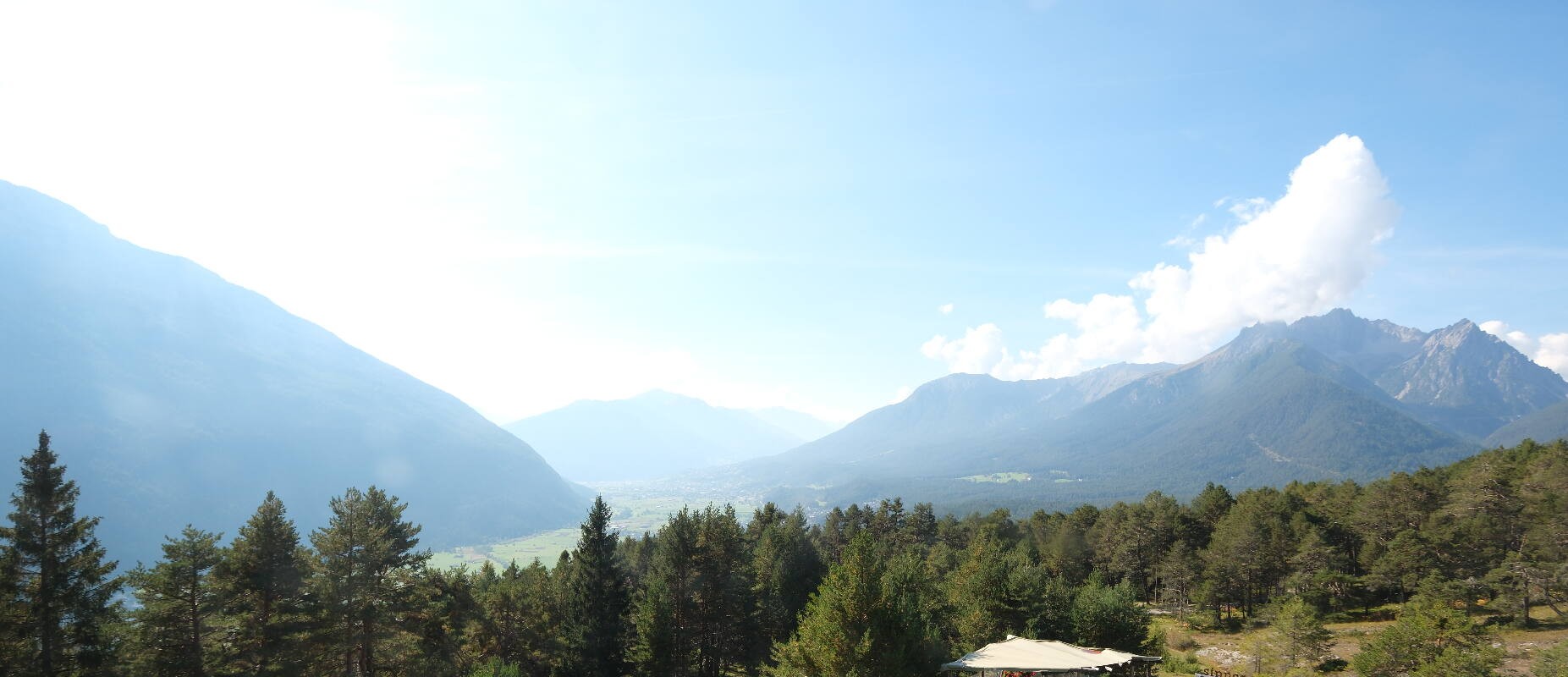 Archiv Foto Webcam Tarrenz - Blick vom Kappakreuz auf Imst