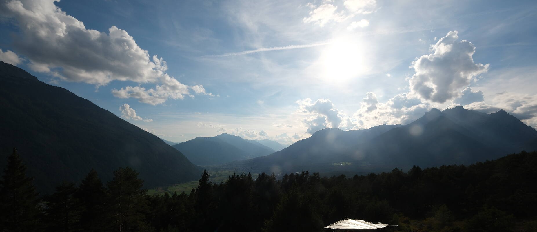 Archiv Foto Webcam Tarrenz - Blick vom Kappakreuz auf Imst