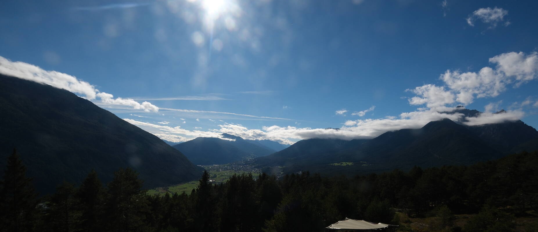 Archiv Foto Webcam Tarrenz - Blick vom Kappakreuz auf Imst