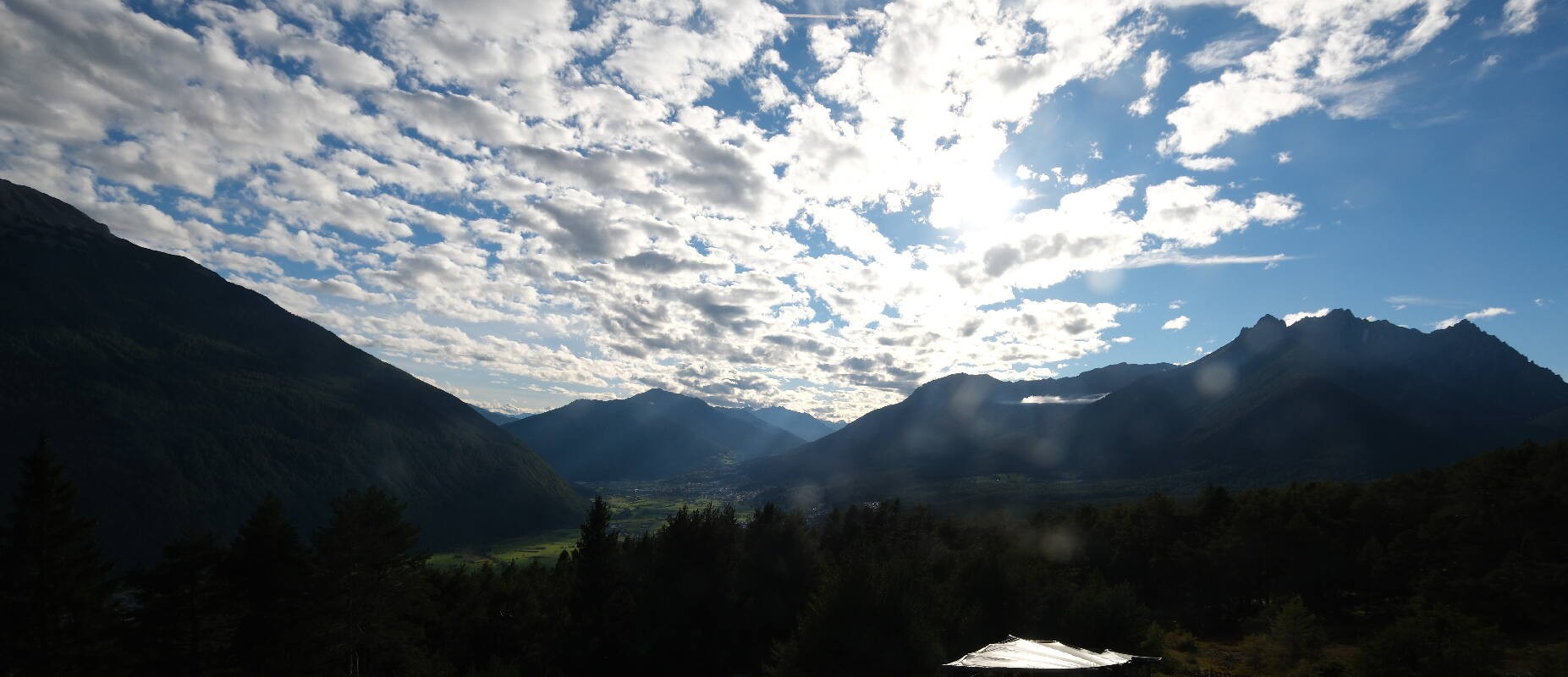 Archiv Foto Webcam Tarrenz - Blick vom Kappakreuz auf Imst