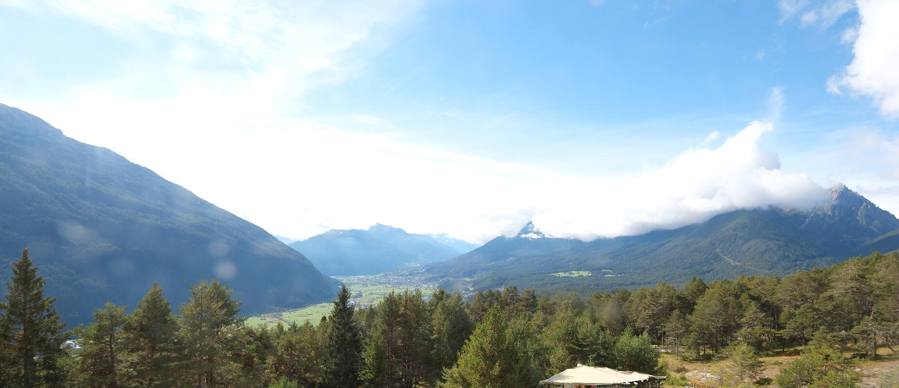 Archiv Foto Webcam Tarrenz - Blick vom Kappakreuz auf Imst