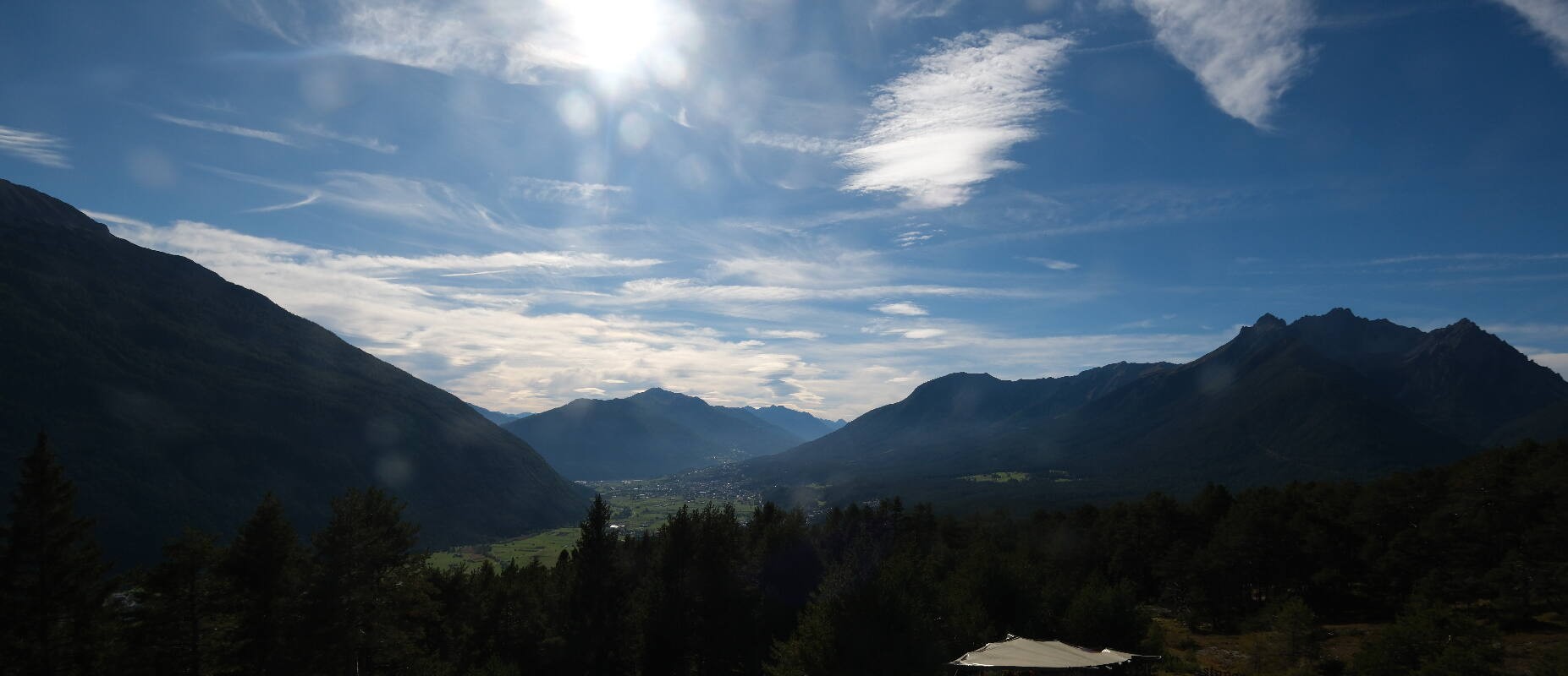 Archiv Foto Webcam Tarrenz - Blick vom Kappakreuz auf Imst