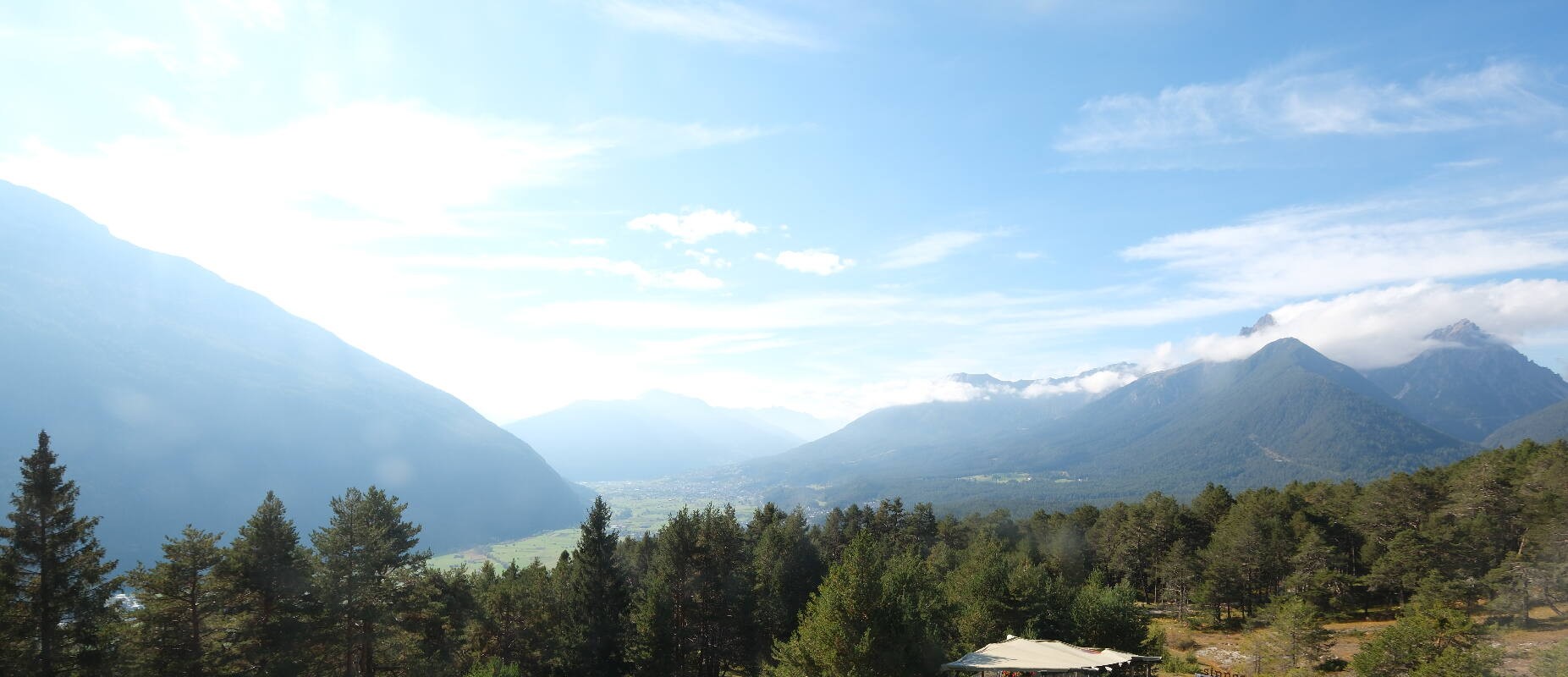 Archiv Foto Webcam Tarrenz - Blick vom Kappakreuz auf Imst