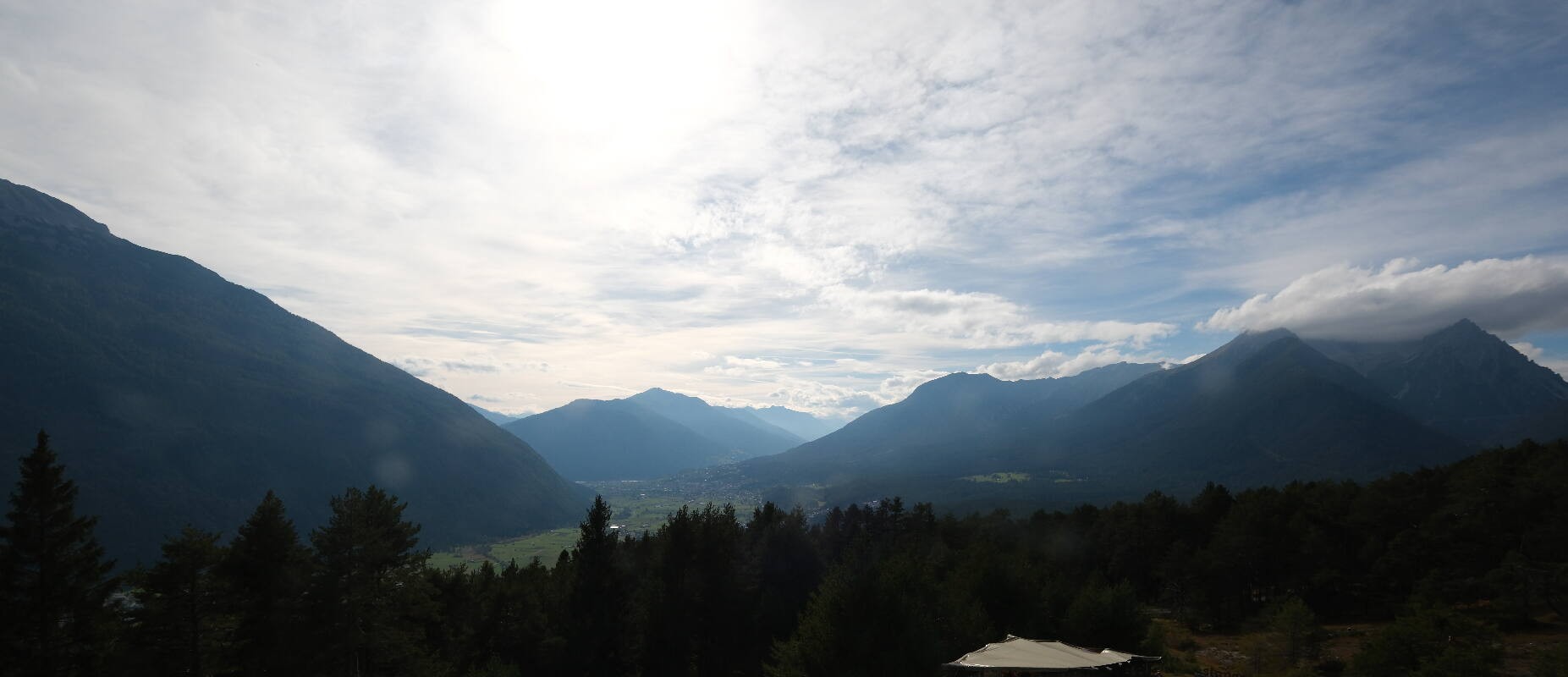 Archiv Foto Webcam Tarrenz - Blick vom Kappakreuz auf Imst