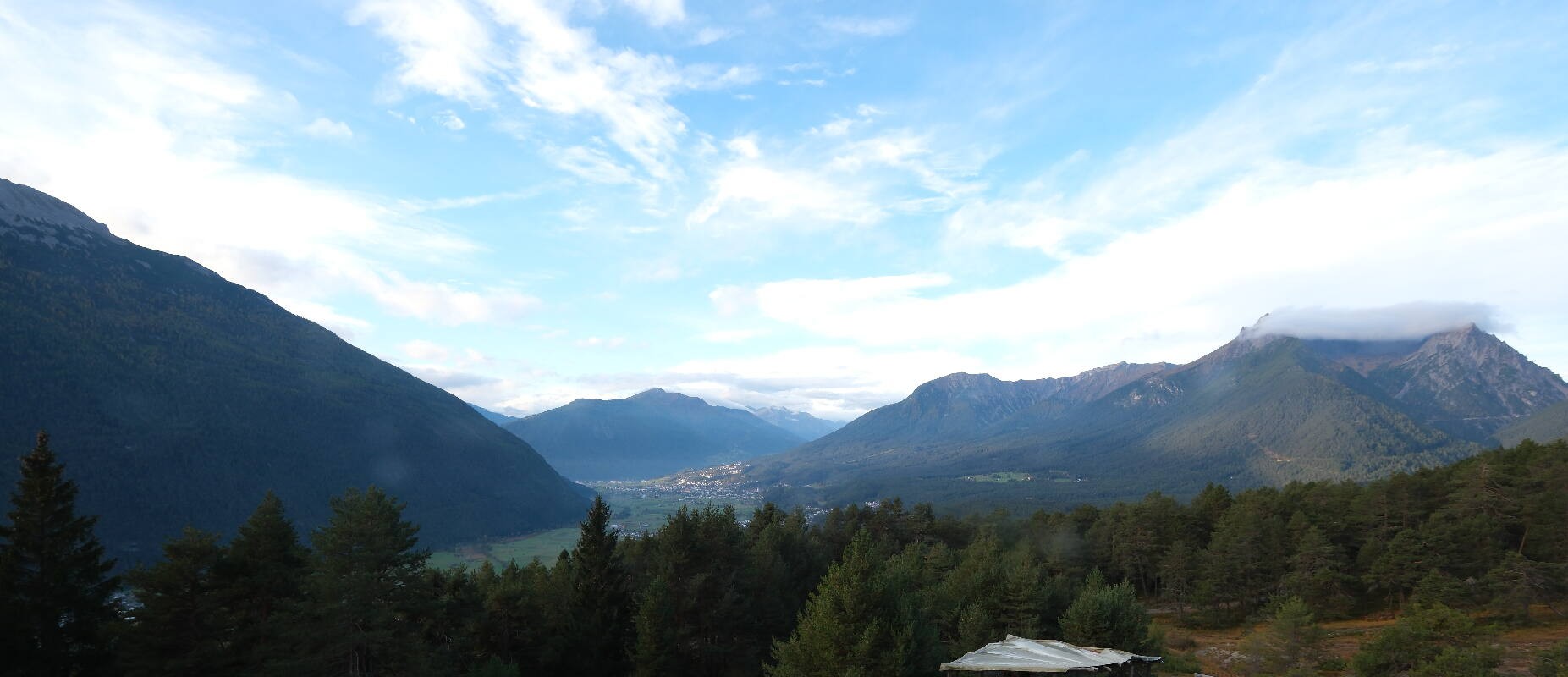 Archiv Foto Webcam Tarrenz - Blick vom Kappakreuz auf Imst