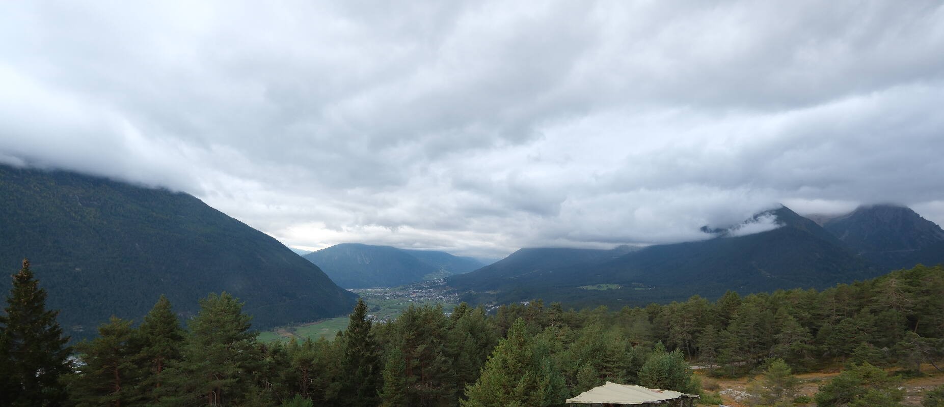 Archiv Foto Webcam Tarrenz - Blick vom Kappakreuz auf Imst