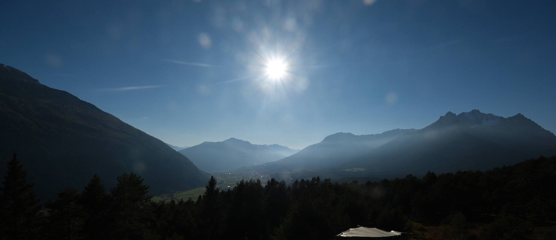 Archiv Foto Webcam Tarrenz - Blick vom Kappakreuz auf Imst