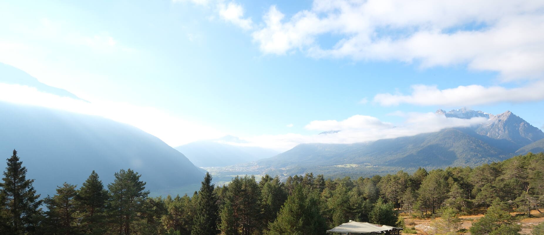 Archiv Foto Webcam Tarrenz - Blick vom Kappakreuz auf Imst