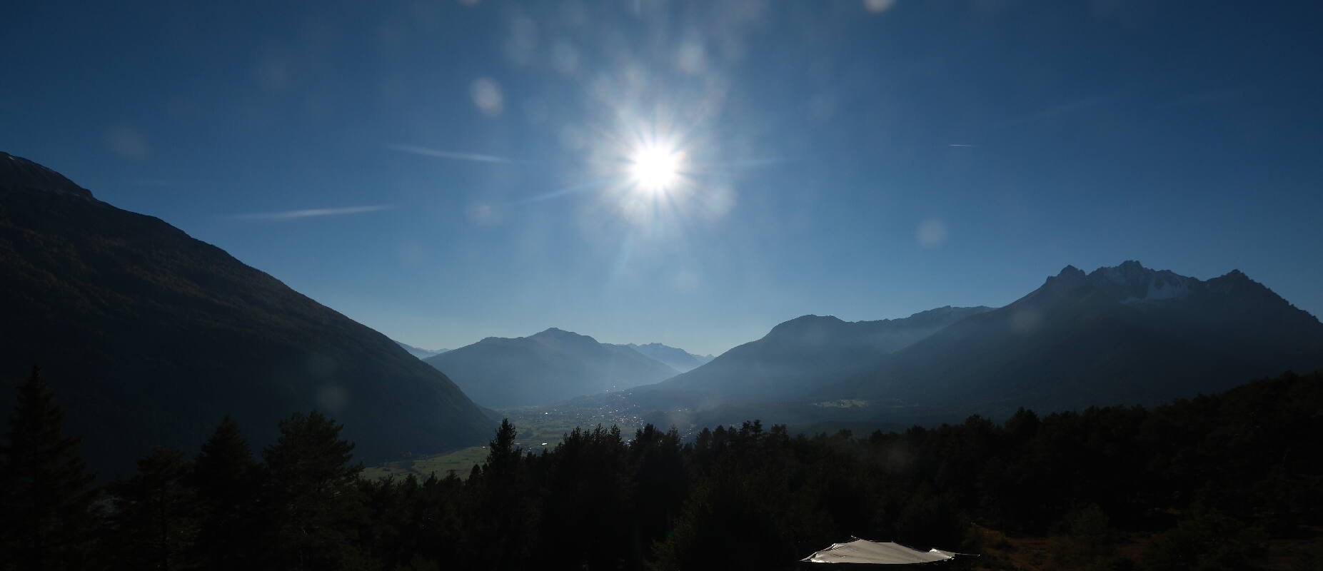 Archiv Foto Webcam Tarrenz - Blick vom Kappakreuz auf Imst