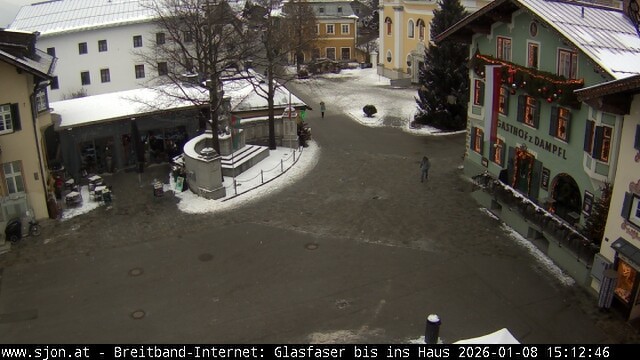 Archiv Foto Webcam Hauptplatz in St. Johann/Tirol