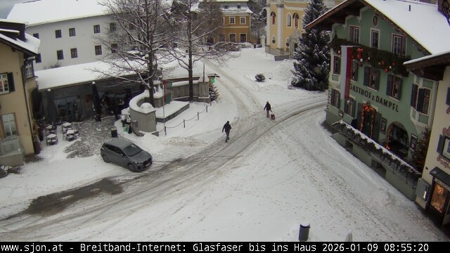 Archiv Foto Webcam Hauptplatz in St. Johann/Tirol