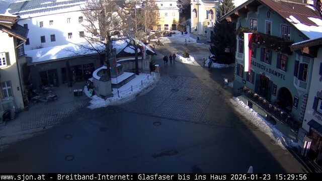 Archiv Foto Webcam Hauptplatz in St. Johann/Tirol