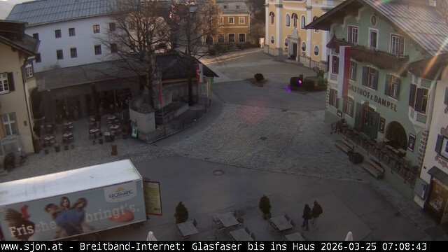 Archiv Foto Webcam Hauptplatz in St. Johann/Tirol