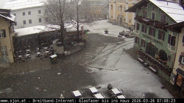 Archiv Foto Webcam Hauptplatz in St. Johann/Tirol