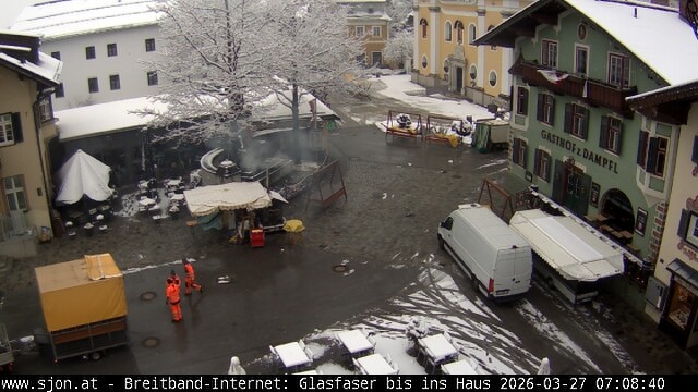 Archiv Foto Webcam Hauptplatz in St. Johann/Tirol