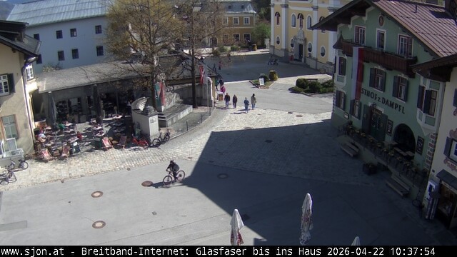 Archiv Foto Webcam Hauptplatz in St. Johann/Tirol