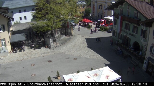 Archiv Foto Webcam Hauptplatz in St. Johann/Tirol