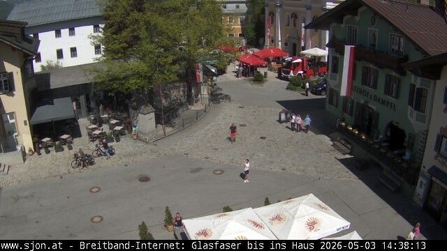Archiv Foto Webcam Hauptplatz in St. Johann/Tirol
