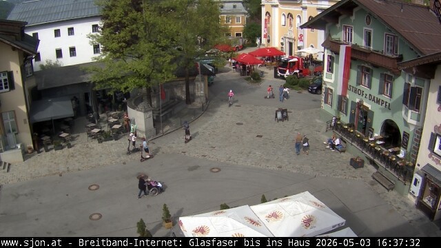 Archiv Foto Webcam Hauptplatz in St. Johann/Tirol